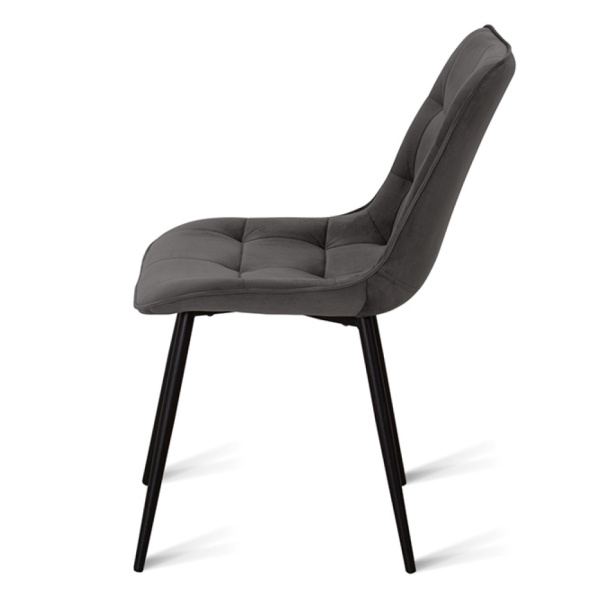 Стул B105 (B105 SMOKE VL17, BK)